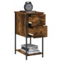 vidaXL Comodino Rovere Fumo 32x42x70 cm Legno Multistrato vidaXL Comodino Rovere Fumo 32x42x70 cm Legno Multistrato