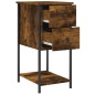 vidaXL Comodino Rovere Fumo 32x42x70 cm Legno Multistrato vidaXL Comodino Rovere Fumo 32x42x70 cm Legno Multistrato