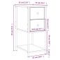 vidaXL Comodino Rovere Fumo 32x42x70 cm Legno Multistrato vidaXL Comodino Rovere Fumo 32x42x70 cm Legno Multistrato