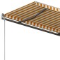 Tenda da Sole Retrattile Automatica Pali 4,5x3 m Gialla Bianca Tenda da Sole Retrattile Automatica Pali 4,5x3 m Gialla Bianca
