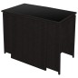 vidaXL Set da Bistrot 3 pz con Cuscini in Polyrattan Marrone vidaXL Set da Bistrot 3 pz con Cuscini in Polyrattan Marrone