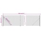 vidaXL Recinzione a Rete con Flangia Argento 1x25 m vidaXL Recinzione a Rete con Flangia Argento 1x25 m
