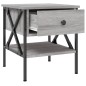 vidaXL Comodini 2 pz Grigio Sonoma 40x42x45 cm in Legno Multistrato vidaXL Comodini 2 pz Grigio Sonoma 40x42x45 cm in Legno Multistrato