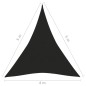 Vela Parasole 160 g/m² Nera 4x5x5 m in HDPE