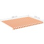 Tessuto di Ricambio per Tenda da Sole Giallo e Arancio 5x3,5 m Tessuto di Ricambio per Tenda da Sole Giallo e Arancio 5x3,5 m