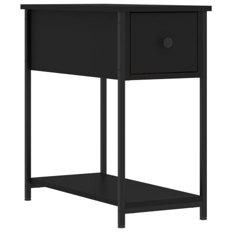 vidaXL Comodino Nero 30x60x60 cm in Legno Multistrato