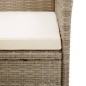vidaXL Set da Pranzo da Giardino 9 pz con Cuscini in Polyrattan Beige vidaXL Set da Pranzo da Giardino 9 pz con Cuscini in Polyrattan Beige