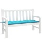 vidaXL Cuscino per Panca da Giardino Turchese 120x50x7 cm in Tessuto