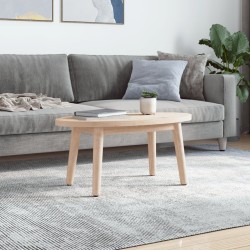 vidaXL Piano Tavolo 80x40x2,5 cm in Legno Massello di Pino Ovale