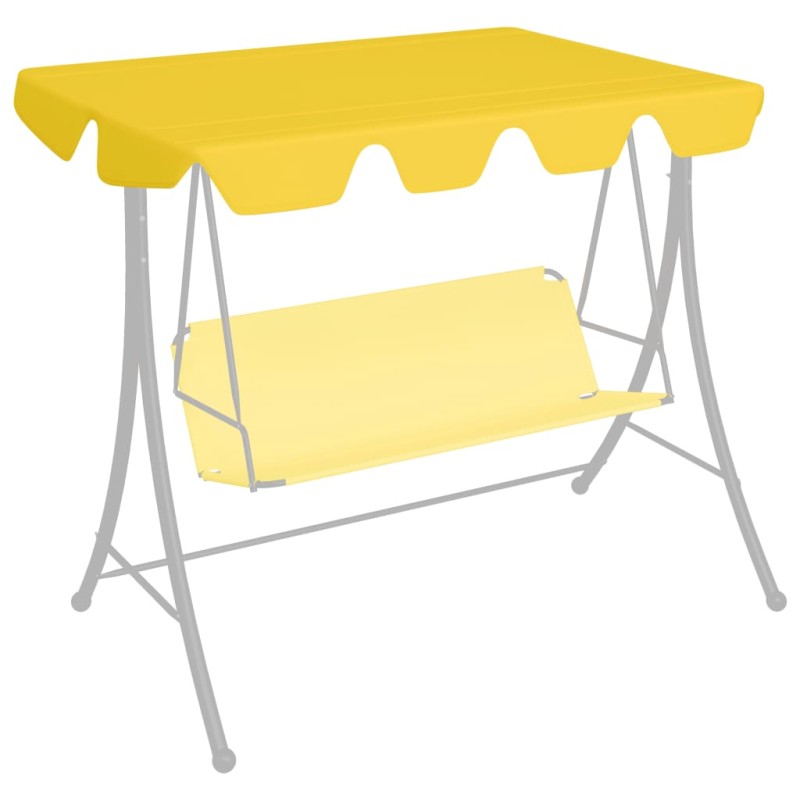vidaXL Baldacchino per Dondolo Giardino Giallo 150/130x105/70 cm vidaXL Baldacchino per Dondolo Giardino Giallo 150/130x105/70 cm
