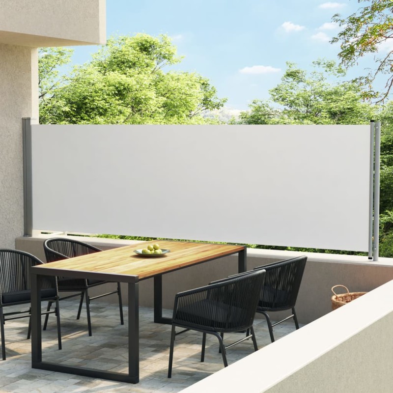 Tenda Laterale Retrattile per Patio 140x600 cm Crema Tenda Laterale Retrattile per Patio 140x600 cm Crema