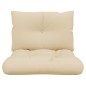vidaXL Cuscini per Pallet 2 pz Beige in Tessuto