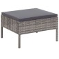 vidaXL Set Divani da Giardino 5 pz con Cuscini in Polyrattan Grigio vidaXL Set Divani da Giardino 5 pz con Cuscini in Polyrattan Grigio