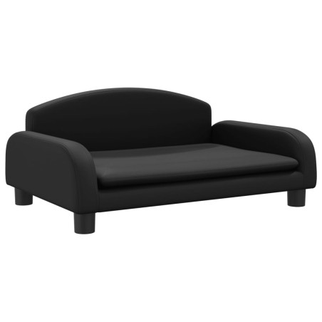vidaXL Lettino per Cani Nero 70x45x30 cm in Similpelle