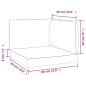 vidaXL Cuscini per Pallet 3 pz Turchese in Tessuto Oxford