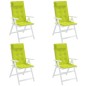 vidaXL Cuscini Sedia Schienale Alto 4 pz Verde Chiaro Tessuto Oxford vidaXL Cuscini Sedia Schienale Alto 4 pz Verde Chiaro Tessuto Oxford