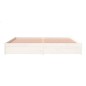 vidaXL Giroletto Bianco 200x200 cm in Legno Massello di Pino