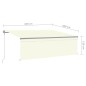 vidaXL Tenda Retrattile Automatica con Parasole 4,5x3 m Crema vidaXL Tenda Retrattile Automatica con Parasole 4,5x3 m Crema