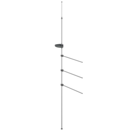 vidaXL Portasciugamani 47x280 cm in Alluminio