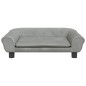 vidaXL Lettino per Cani Grigio Chiaro 70x48x22 cm in Velluto vidaXL Lettino per Cani Grigio Chiaro 70x48x22 cm in Velluto