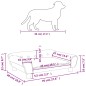 vidaXL Lettino per Cani Grigio Chiaro 70x48x22 cm in Velluto vidaXL Lettino per Cani Grigio Chiaro 70x48x22 cm in Velluto