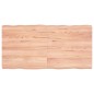 vidaXL Piano Tavolo Marrone Chiaro 120x60x6 cm in Rovere Non Trattato vidaXL Piano Tavolo Marrone Chiaro 120x60x6 cm in Rovere Non Trattato
