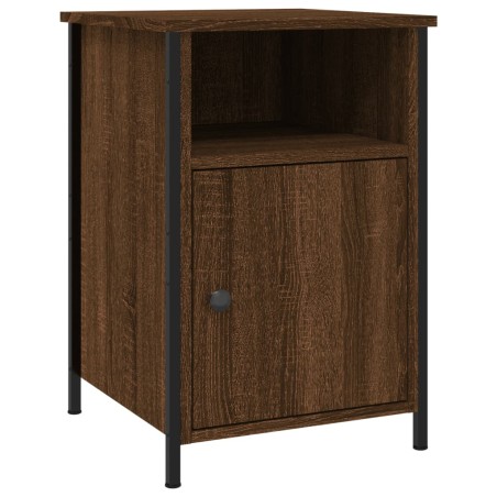 vidaXL Comodino Rovere Marrone 40x42x60 cm in Legno Multistrato