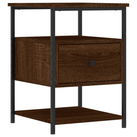 vidaXL Comodino Rovere Marrone 40x42x56 cm in Legno Multistrato