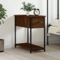 vidaXL Comodino Rovere Marrone 30x60x60 cm in Legno Multistrato