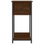 vidaXL Comodino Rovere Marrone 30x60x60 cm in Legno Multistrato