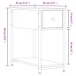 vidaXL Comodino Rovere Marrone 30x60x60 cm in Legno Multistrato