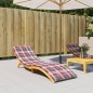 vidaXL Cuscino per Lettino a Quadri Rossi 200x60x3 cm Tessuto Oxford vidaXL Cuscino per Lettino a Quadri Rossi 200x60x3 cm Tessuto Oxford