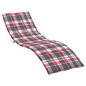 vidaXL Cuscino per Lettino a Quadri Rossi 200x60x3 cm Tessuto Oxford vidaXL Cuscino per Lettino a Quadri Rossi 200x60x3 cm Tessuto Oxford