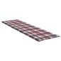 vidaXL Cuscino per Lettino a Quadri Rossi 200x60x3 cm Tessuto Oxford vidaXL Cuscino per Lettino a Quadri Rossi 200x60x3 cm Tessuto Oxford