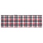 vidaXL Cuscino per Lettino a Quadri Rossi 200x60x3 cm Tessuto Oxford vidaXL Cuscino per Lettino a Quadri Rossi 200x60x3 cm Tessuto Oxford