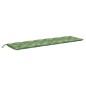 vidaXL Cuscino Panca da Giardino Motivo a Foglie 200x50x7 cm Tessuto