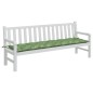vidaXL Cuscino Panca da Giardino Motivo a Foglie 200x50x7 cm Tessuto