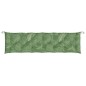 vidaXL Cuscino Panca da Giardino Motivo a Foglie 200x50x7 cm Tessuto