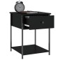 vidaXL Comodino Nero 44x45x58 cm in Legno Multistrato vidaXL Comodino Nero 44x45x58 cm in Legno Multistrato