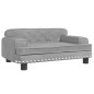 vidaXL Lettino per Cani Grigio Chiaro 70x45x30 cm in Velluto vidaXL Lettino per Cani Grigio Chiaro 70x45x30 cm in Velluto