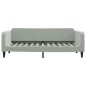 vidaXL Letto da Giorno Grigio Chiaro 90x200 cm in Velluto vidaXL Letto da Giorno Grigio Chiaro 90x200 cm in Velluto
