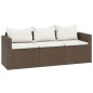 vidaXL Set Mobili da Giardino Marrone in Polyrattan vidaXL Set Mobili da Giardino Marrone in Polyrattan