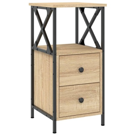 vidaXL Comodino Rovere Sonoma 34x35,5x70 cm in Legno Multistrato