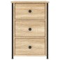 vidaXL Comodino Rovere Sonoma 40x36x60 cm in Legno Multistrato
