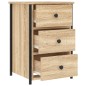 vidaXL Comodino Rovere Sonoma 40x36x60 cm in Legno Multistrato