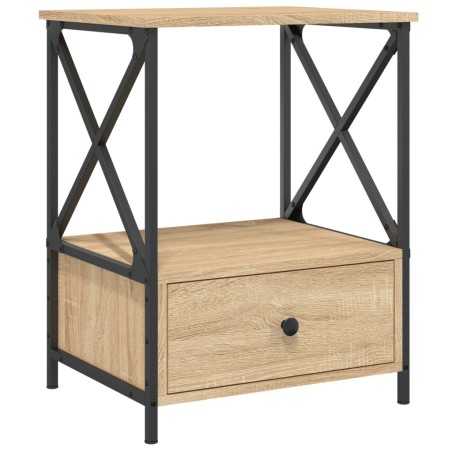 vidaXL Comodino Rovere Sonoma 50x41x65 cm in Legno Multistrato