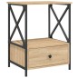 vidaXL Comodino Rovere Sonoma 50x41x65 cm in Legno Multistrato vidaXL Comodino Rovere Sonoma 50x41x65 cm in Legno Multistrato