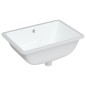 vidaXL Lavandino da Bagno Bianco 55,5x37,5x19 cm Rettangolare Ceramica vidaXL Lavandino da Bagno Bianco 55,5x37,5x19 cm Rettangolare Ceramica