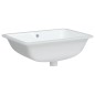 vidaXL Lavandino da Bagno Bianco 55,5x37,5x19 cm Rettangolare Ceramica vidaXL Lavandino da Bagno Bianco 55,5x37,5x19 cm Rettangolare Ceramica