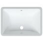 vidaXL Lavandino da Bagno Bianco 55,5x37,5x19 cm Rettangolare Ceramica vidaXL Lavandino da Bagno Bianco 55,5x37,5x19 cm Rettangolare Ceramica